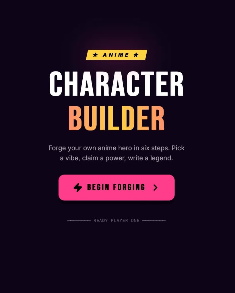 Anime Character Builder