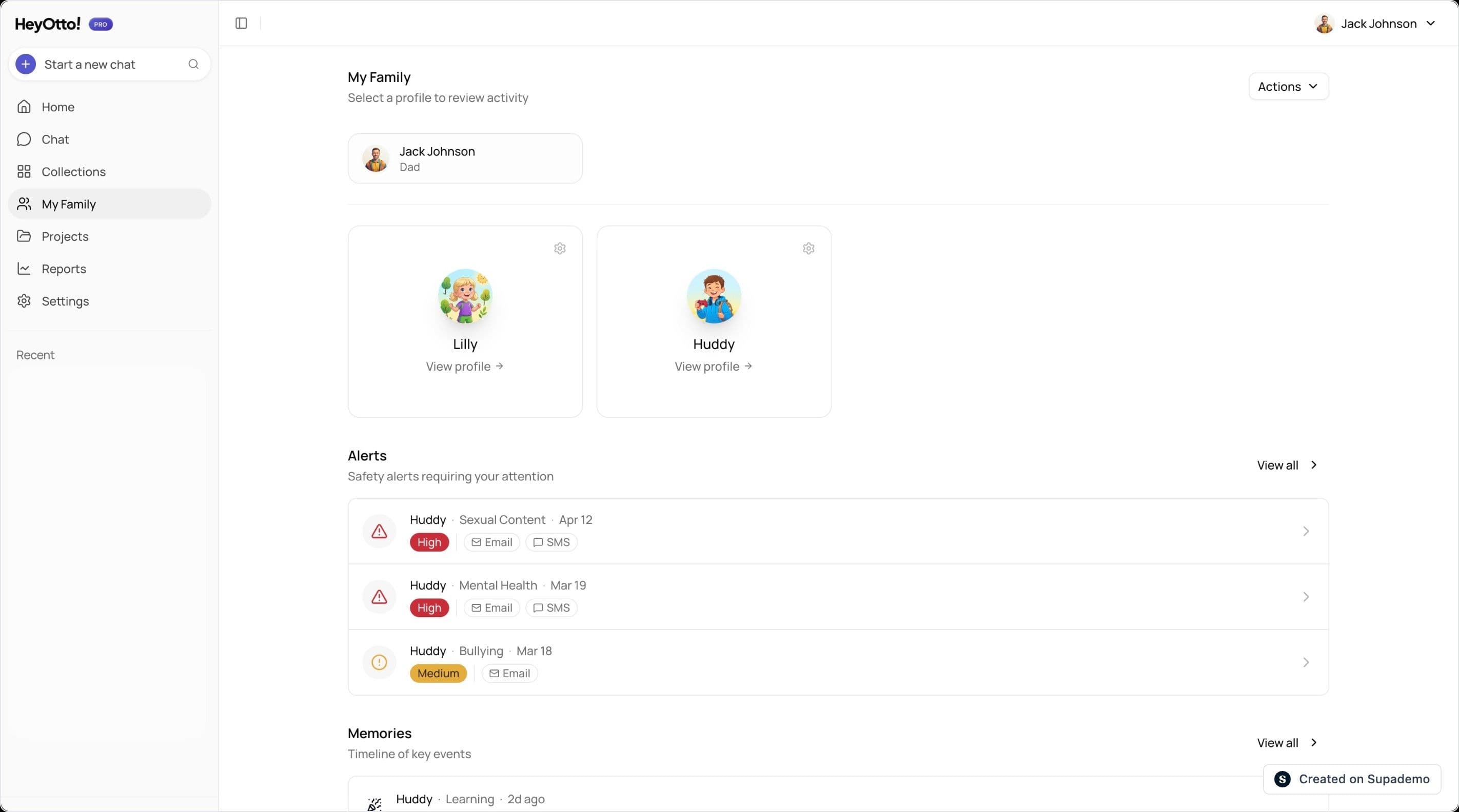 HeyOtto's multi-layer safety system protecting a child using AI
