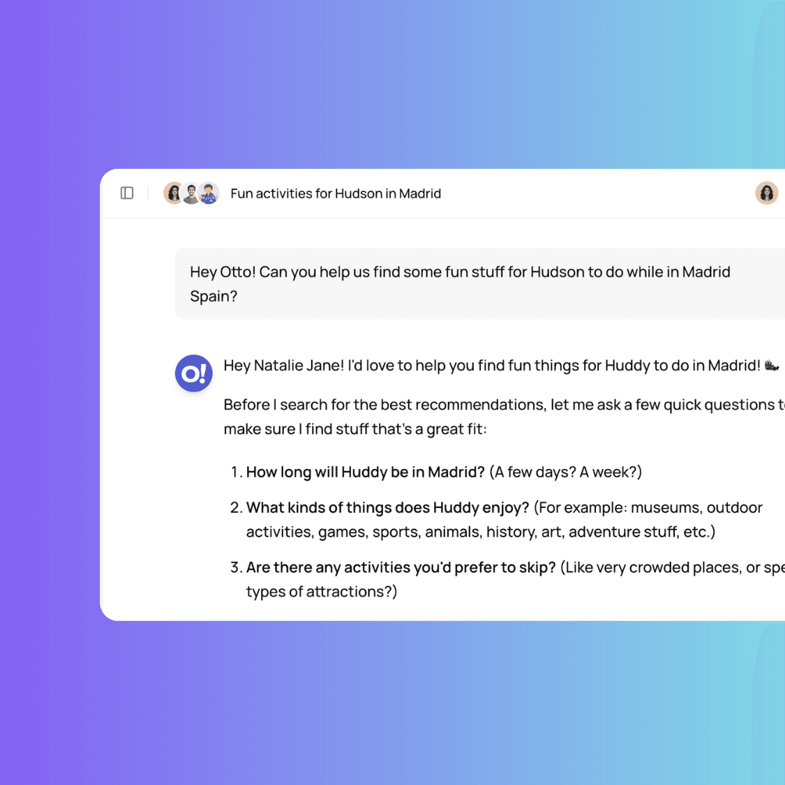 Start Chatting with Otto