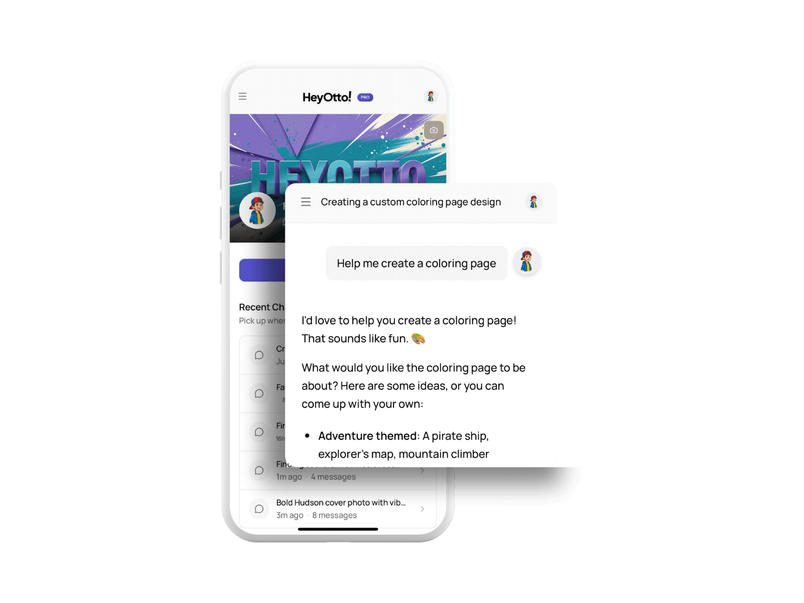 Kid-Friendly AI Chatbot - heyotto kids ai chat