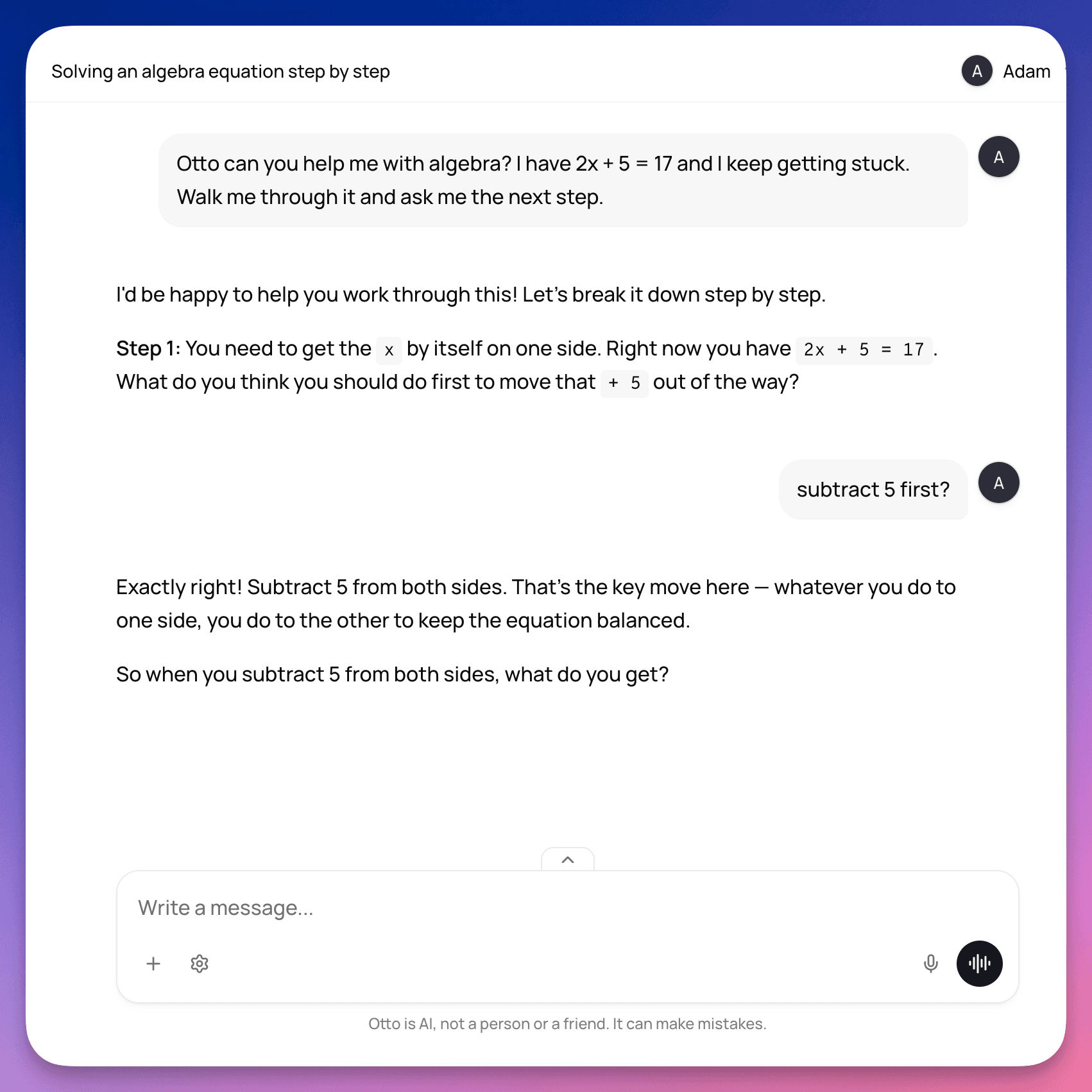 HeyOtto AI Homework help for kids and teens